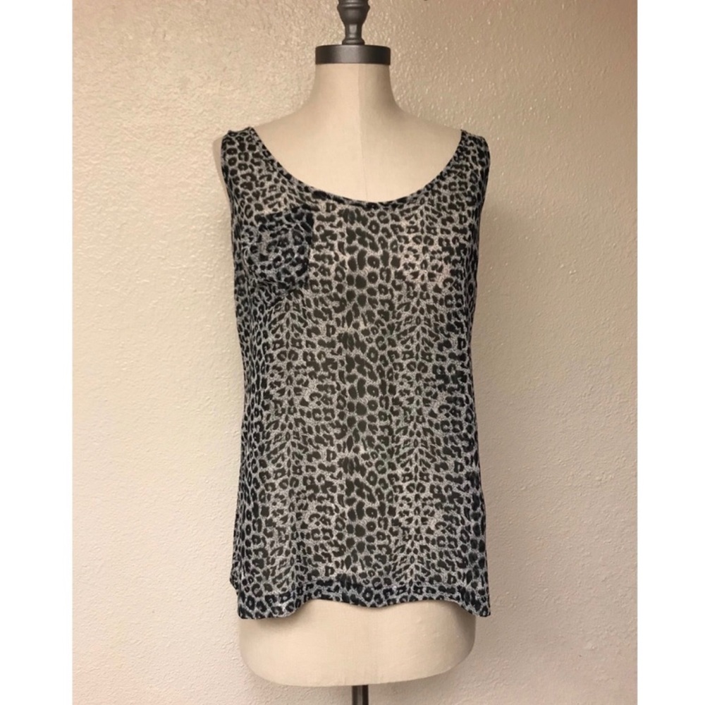 I Heart Ronson cheetah print tank
